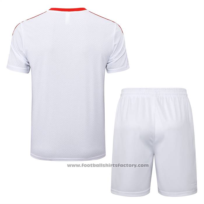 Tracksuit Bayern Munich 125 Aniversario Short Sleeve 2025-2026 White - Shorts